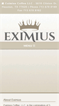 Mobile Screenshot of eximiuscoffee.com